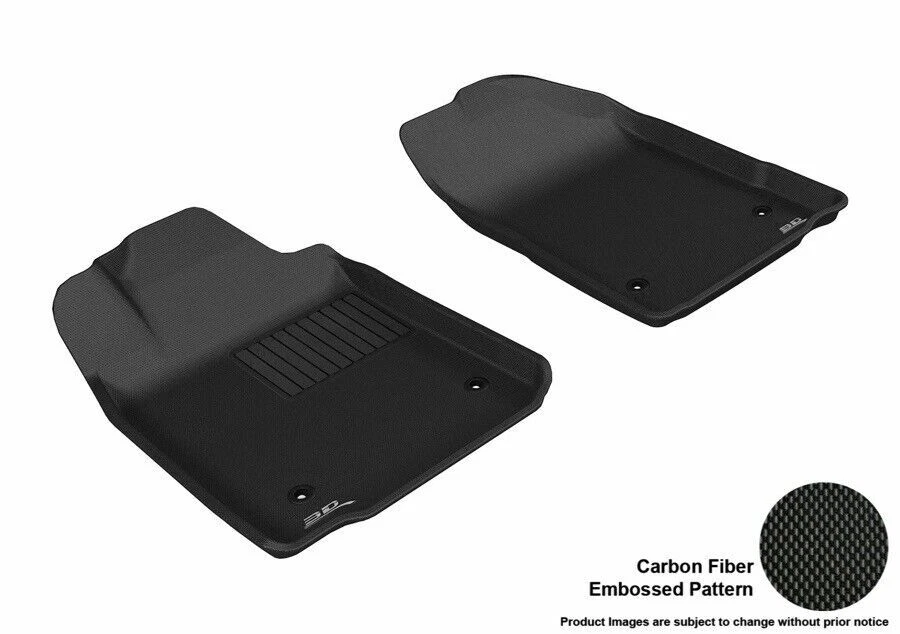 3D MAXpider  Black 1st Row 2 Piece Floor Liners for Lexus ES350 - Image 1 of 4