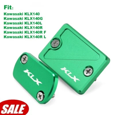 For Kawasaki KLX140 KLX140G CNC Front Rear Brake Master Cylinder Reservoir Cover - Изображение 1 из 4