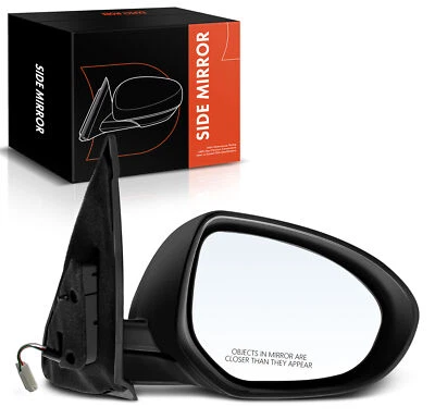 Espejo retrovisor eléctrico plegable manual derecho liso negro sin calefacción para Mazda 3 2010-2013 Foto 1 de 4