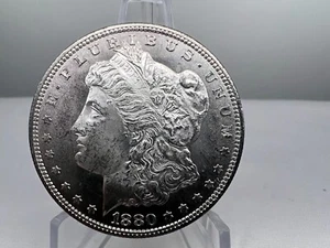 1880-S Morgan Silver Dollar - Picture 1 of 2