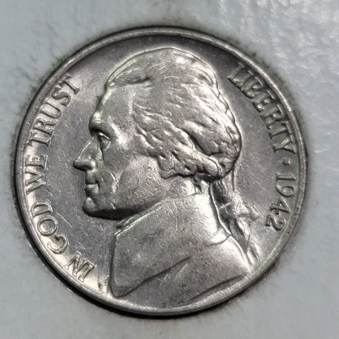 1942 Philadelphia Type 1 Mint Jefferson Nickel Cover