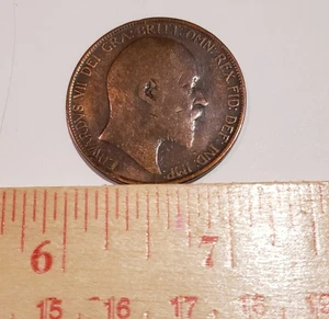 1906 Edward Vll Great Britain One Penny/Bronze. KM#794.2 UK - Picture 1 of 4