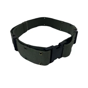 USGI OD Green Pistol Belt Individual Nylon Equipment Web Belt LARGE - Picture 1 of 5