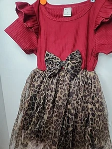 Kleinkind Kleid 2 Jahre alt Animal Print unten  - Bild 1 von 12