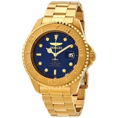 Invicta Pro Diver Automatic Date Blue Dial Yellow Gold-tone Men's Watch 28951 - Image 1 of 3