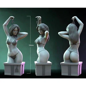 100mm BUST 3D Print Model Kit Beautiful Girl Woman Dancer Elf Unpainted - Picture 1 of 1