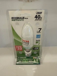 FEIT ELECTRIC Ecobulb Plus Soft White 40w Equivalent 7w Usage - Picture 1 of 2