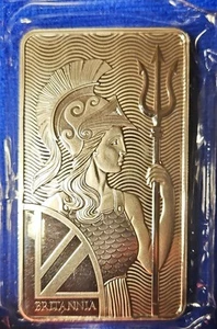 10 uncji Sztabka srebra Royal Mint .999 Britannia nadal w torbie - Zdjęcie 1 z 2