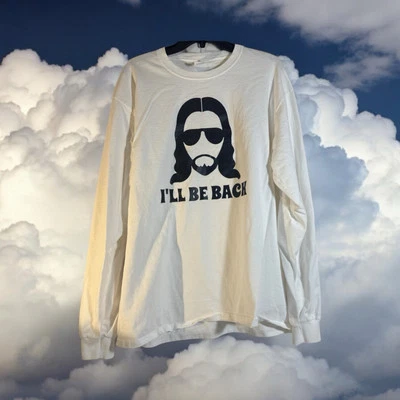 Christian Faith Jesus T-Shirt - I’ll Be Back Port & Company Long Sleeve XLT Men - Image 1 of 4