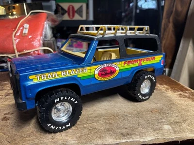 Vintage Nylint Chevy Trail Blazer 4x4 Blue /  Black Top Pressed Steel USA 1970’s - Image 1 of 4