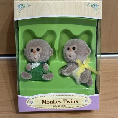 sylvanian families monkey twins babies Calico Critters - Image 1 of 2