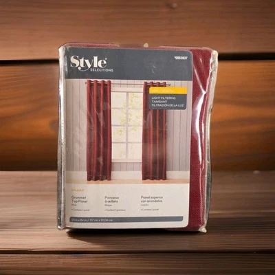 Style Selections | Delmar | Light filtering | Brick | 50x84in | #0953937 - Image 1 of 4