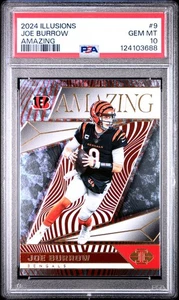PSA 10 Joe Burrow - 2024 Panini Illusions Amazing #9 Bengals - Imagen 1 de 2
