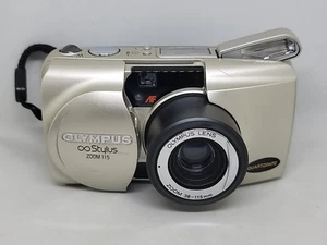 Olympus Infinity Stylus Zoom 115 35mm Film Camera Quartz Date Tested and Working - Picture 1 of 6