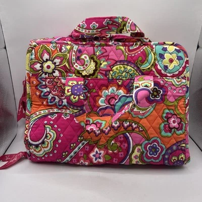 Vera Bradley Hanging Organizer Travel Toiletry Bag in Fuchsia - Pink Paisley - Image 1 of 4