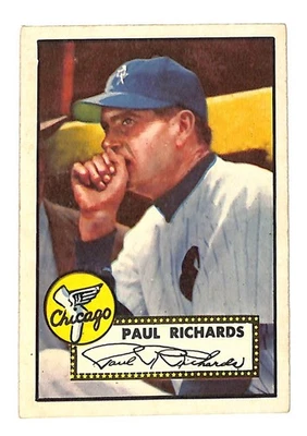 1952 Topps #305 Paul Richards EX - Image 1 of 2