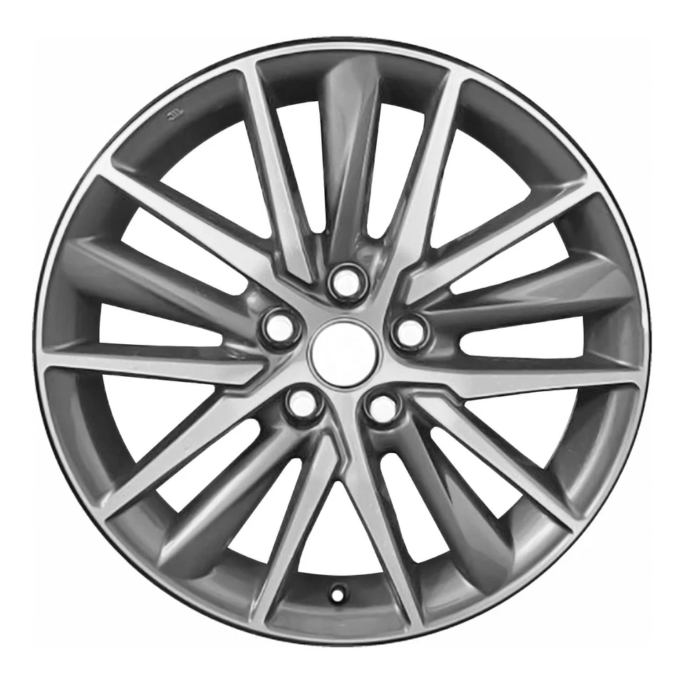 69133 OEM Reconditioned Aluminum Wheel 18x8 Machined and Dark Gray Metallic - Image 1 of 1
