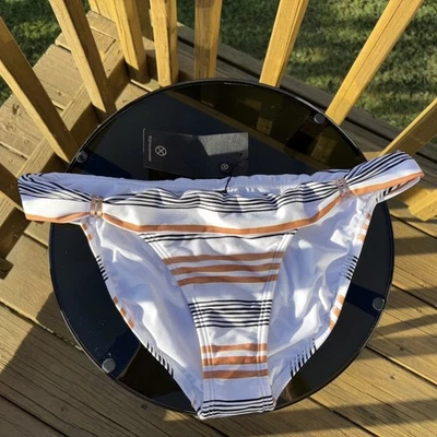 Traje de baño inferior de bikini Vix Paulhermanny W-XL Potobi Bia nuevo con etiquetas a rayas Foto 1 de 4