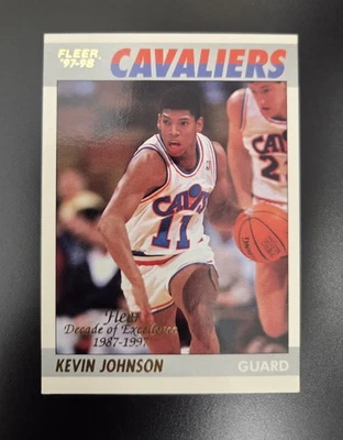 KEVIN JOHNSON - 1997-98 FLEER BALONCESTO DÉCADA DE EXCELENCIA AFILADO #4 Foto 1 de 2