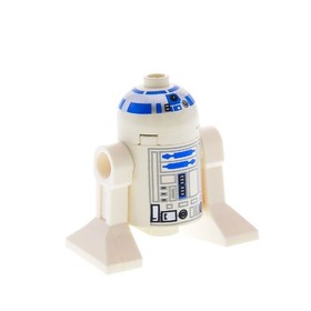 1X Lego Minifigure Star Wars B-Stock Used Droid R2-D2 White 7191 10144 SW0028