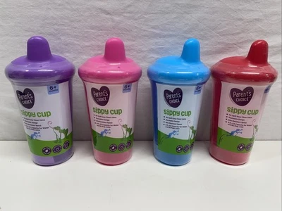 Parent's Choice Sippy Cups 9oz- No Spill , 6+ Months, Pack of 4 BPA Free - Image 1 of 3