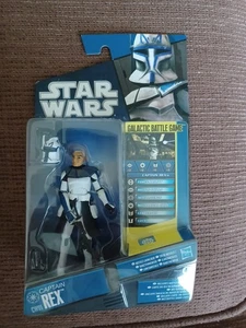 Star Wars Cw01 Clone Wars Captain Rex Action Figure Galactic Battle Game New - Picture 1 of 6