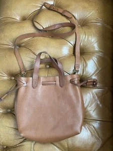 Bolso Bandolera de Hombro Madewell Lafayette Cuero Marrón con Cordón - Imagen 1 de 8