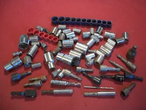 Big Assorted Lot of 63 Sockets & Driver Bits - Bild 1 von 4