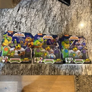 Legends Of Akedo VS Teenage Mutant Ninja Turtles TMNT 3 Pack NEW - Picture 1 of 7