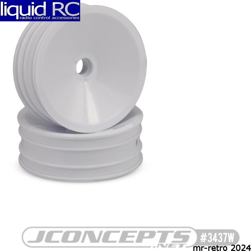 JConcepts 3437W Mono 1.9 RC10 Front Wheel #3437 - White Wheels - Image 1 of 1