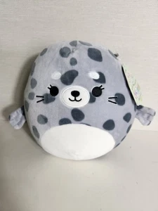 Peluche Squishmallows Isis Spotted Seal 8” grigio Kellytoy 2020 nuovo con etichette - Foto 1 di 12