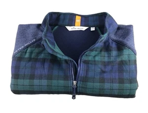 Chaqueta Suéter Peter Millar Crown Deportiva Hombre Talla 2XL Tartán Cuadros Golf Franela - Imagen 1 de 20