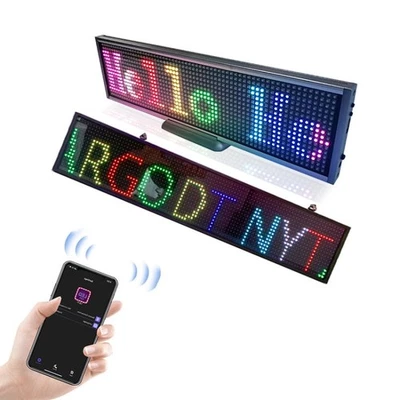 Wifi Scrolling LED Sign Message Board Support Multi-Languauge Colorful 820x95x15 - Image 1 of 4