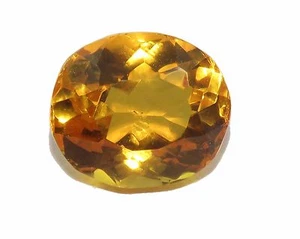 Piedra preciosa suelta 8,05 quilates sin tratar gema ovalada transparente certificada citrino - Imagen 1 de 8