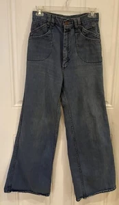 Jeans Hippie de Colección Años 70 Cintura Alta Acampanados Bellbottom Pequeños - Imagen 1 de 3