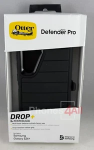 Otterbox Defender Pro Samsung Galaxy s24 Plus Black Wireless Charging - Picture 1 of 11