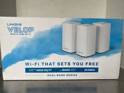 Linksys Velop 2-Piece Dual-Band Whole-Home Wi-Fi System White WHW0103 (2 Pack) - Image 1 of 4