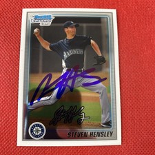 2010 Bowman Chrome Steven Hensley #BCP114 Auto Signed Autograph Mariners 