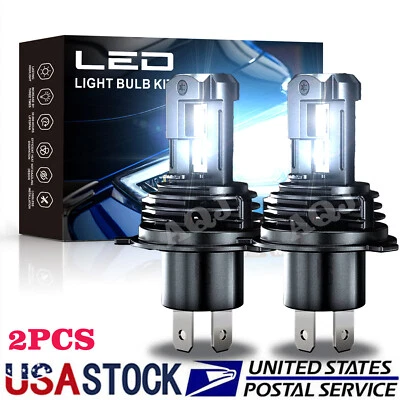 For Mini Cooper Clubman 2016-2023 2X H4 9003 LED Headlight Bulbs High Low Beam - Image 1 of 4