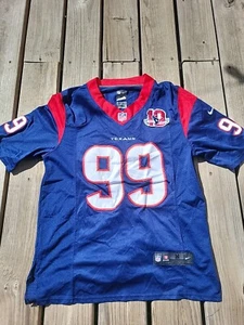 Nike Houston Texans JJ Watt Sewn Unisex Blue Jersey Size Adult M - Picture 1 of 6