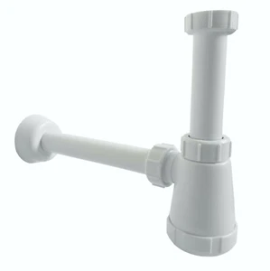 Siphon Flaschensiphon 1014 aus Kunststoff für Waschbecken 1 1/4 Zoll-Anschluss - Bild 1 von 2