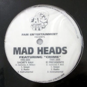 MAD HEADS Featuring "Crime" 12" Shorty Rah / El Presidente SEALED Hip Hop  a6713 - Imagen 1 de 2