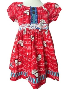 Matilda Jane Platinum Girls He Loves Me..He Loves Me Not Red Top EUC Sz 6 #18/18 - Picture 1 of 4