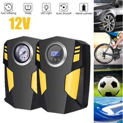 Inflador de neumáticos digital eléctrico portátil 150 PSI 12V compresor de bomba de aire para automóvil automático Foto 1 de 4