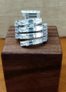 Judith Ripka Sterling Silver Simulated Diamond (CZ) Wrap Ring - Size 7 NWT - Picture 1 of 12