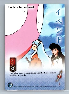 Juego de cartas coleccionables Inuyasha - No estoy impresionado 51 - Común - Puntuación TetsuSaiga Foto 1 de 2