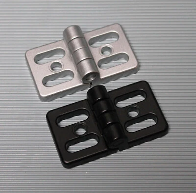 1x Scharnier für 40er und 45er Aluprofil Metall schwarz oder silber - Bild 1 von 3