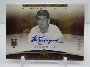ED KRANEPOOL 2005 UPPER DECK MLB ARTIFACTS AUTOGRAPH AUTO! #030/599! NY METS!