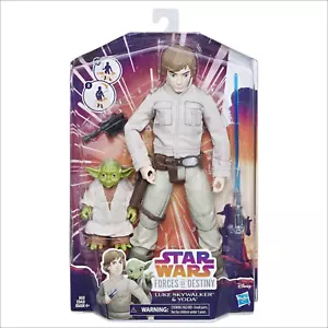 Star Wars Forces of Destiny Luke Skywalker and Yoda Adventure Set - Picture 1 of 2