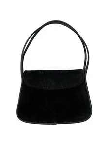 Coccinelle Leather Shoulder Bag Black Handbag Made In Italy 9x13 Vintage GUC ๐ - Picture 1 of 13